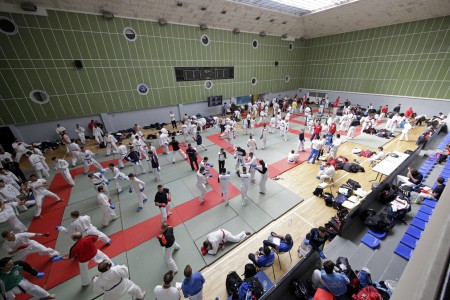 Sala aquecimento no Stade Pierre coubertin,Paris